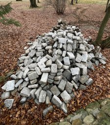 A Large Pile Of Loose Belgian Block Plus Over 500' Of Belgian Block In The Ground
