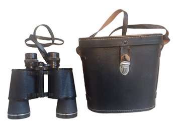 Vintage Selsi 7x50 Luminous Field 7.1 Light Weight Binoculars With Case