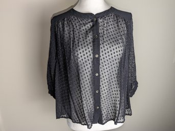 Pretty Black Silk Top