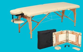 Body Choice Portable Cream Massage Table With Carry Case