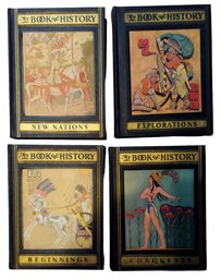 1929-1933 Complete 4 Volume Set MY BOOK OF HISTORY Illustrated Textbook Bookhouse For Children