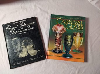 Selection Of 2 Books On The Fine Art Of Collecting Carnival Glass And Depression Era Glass