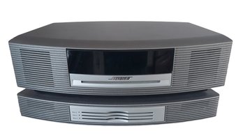 Bose Wave Music System AWRCC1 & 3 Disc CD Changer Titanium Silver