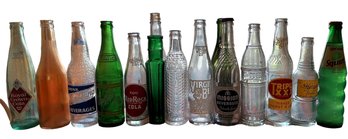 Great Lot Of 17 Antique & Vintage Soda Bottles  Some Rare