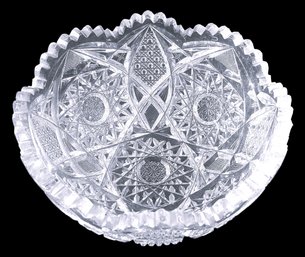 Antique ABP American Brilliant Period Cut Glass Bowl
