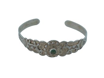 1950's Navajo Fred Harvey Sterling Silver Open Cuff Bracelet Unsigned Jeweler Verified  14gr. Weight C