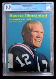 1970 SPORTS ILLUSTRATED TERRY BRADSHAW ROOKIE CGC 8.0 1/1 HIGHEST GRADED