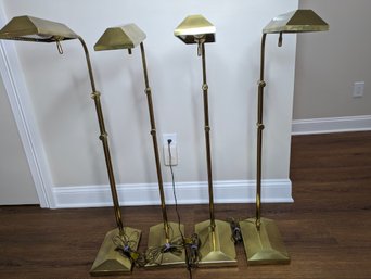 Vintage Brass Pharmacy Floor Lamps