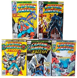 1977-1978 Marvel Comics CAPTAIN AMERICA Lot #215, 222,224,228,231  Bronze Age
