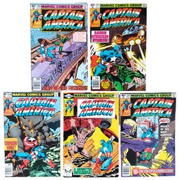 1980 Marvel Comics CAPTAIN AMERICA Lot #244,245,246,247,248  Bronze Age