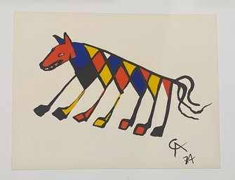 Alexander Calder Lithograph 1974 Beastie.