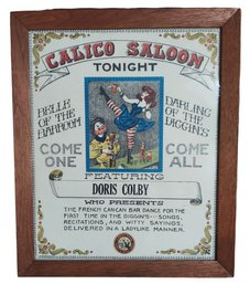 Ghost Town Knott's Berry Farm Calico Saloon  Peep Show Poster Featuring Doris Colby