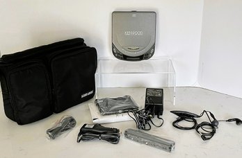 Vtg- UNTESTED KENWOOD Portable Compact Disc Player DPC-731 Plus New Car Stereo Cassette Adaptern CAC-1