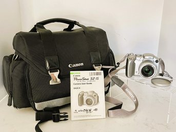 Canon PowerShot S2 IS 5.0MP Digital Camera With Large Canon Case & Manual TESTED!! (batteries Not Included)