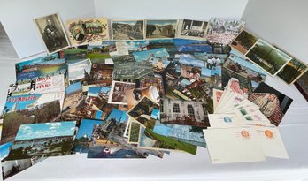 LARGE LOT Of Antique & Vintage Picture Postcards & Stamped Postcards- Domestic & International