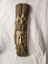 Beautiful Vintage Hand Carving Of Jesus 2 Feet Long 6 Inches Wide