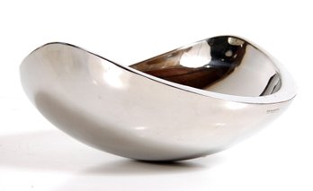 Casa Bugatti Ninnananna Fruit Serving Bowl In Polished Stainless Steel