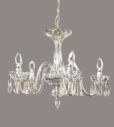 Stunning Waterford Crystal Five Arm Carina Chandelier With Twenty Five Prism Drops