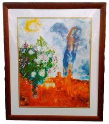 Marc Chagall Couple Au Dessus De St. Paul