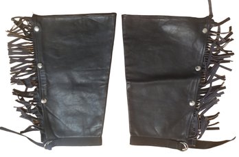 Small Sized Vintage Fringed Leather Chaps
