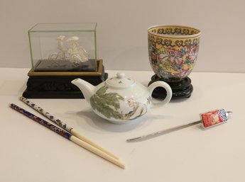 Asian Themed Smalls Including Cloisonne