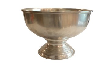 Large Woodbury Pewter Statement Pedestal Bowl