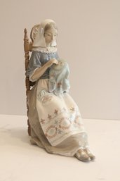 Lladro Figurine, 'Embroiderer'
