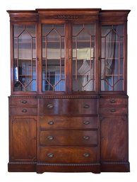 Antique Mahogany Secretary Desk Cabinet