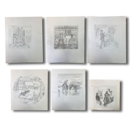 Mixed Group Christmas Collection - Original Pencil Drawings- Unsigned