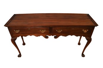 Statton Queen Anne Two Drawer Console Table