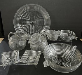 1930's-40's 'Manhattan' Pattern Awesome White Depression Glass Lot No Issues ( READ For Itemization)