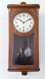 Antique French Vedette Wall Clock