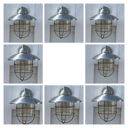 A Collection Of 8 Exterior Metal Onion Sconces - Nautical