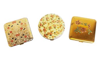 Vintage Set Of Unique Collectible Powder Compacts By Dorset & 5th Avenue (Lot 1)