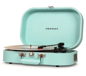 Crosley CR8009A Discovery Turquois Portable Bluetooth Record Player Turntable