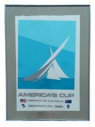1980 Franco Costa Serigraph America's Cup Framed Poster