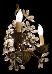 Mini 3-Light  Floral Crystal Chandelier