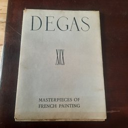 #141 - 1939 Degas Masterpieces Of French Painting Portfolio Of 8 Famous Degas Prints Attached Inside.