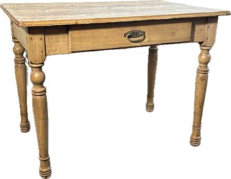 Antique English Pine Writing Desk