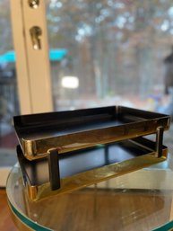 Vintage Gold Tone And Black Paper Sorter By Eldon Emphasis