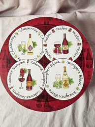 Set Of 4 Dessert Plates With Different Grapes