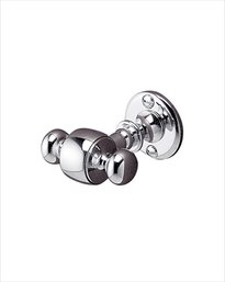 A 3 Pc Devon And Devon Chrome Bath Accessories - Towel Bar, TP, Double Robe Hook - Bath 1A