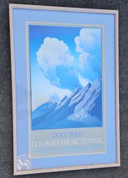 Vintage Doug West Colorado Music Festival Poster - Eleventh Season - 1987