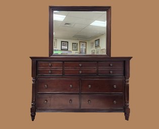 Ashley Dresser W/attached Mirror