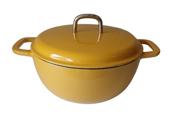 Masterclass Mustard Yellow Casserole Cast Iron Enamel Dutch Oven
