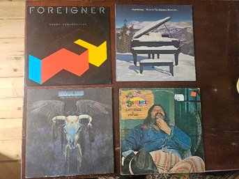 #103 - Lot Of 4 1970's Classic Rock Albums (Supertramp, Foreigner, Eagles And Charlie Daniels)