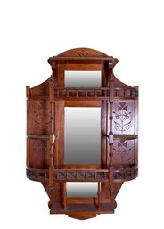 Eastlake Hall Rack With Beveled Mirrors And Gallery Details