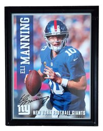 NY Giants Eli Manning Signed Autographed Framed Poster