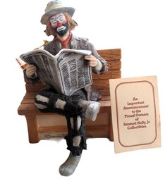 Limited Edition 1989 Hand Signed Numbered Emmett Kelly Jr Hobo Clown Sculpture