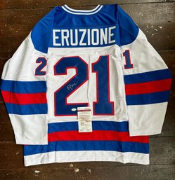 Mike Eruzione Signed Jersey - Miracle On Ice - JSA Certified